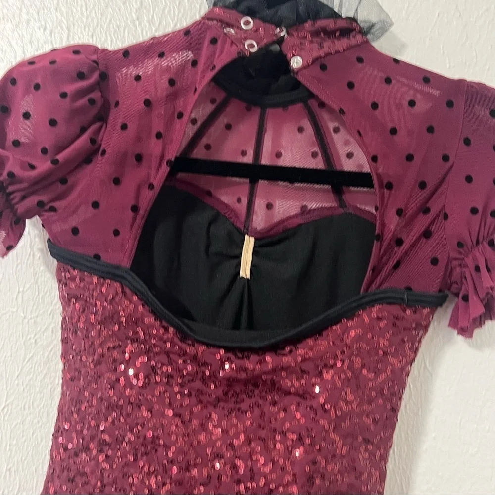 Weissman Showtime MC Medium (11-12) Hung Up Dance Costume 10877 Ballet Skating